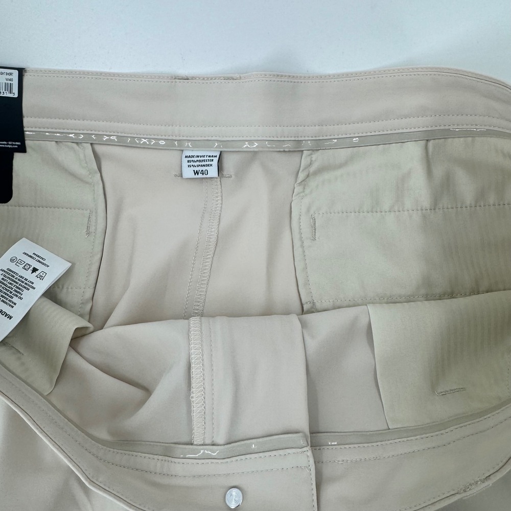 FootJoy Mens Performance Lightweight Golf Shorts Stone Beige 40 New with tags - Picture 6 of 13